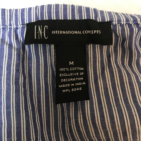 INC International Concepts embroidered boho top M - Picture 5 of 7